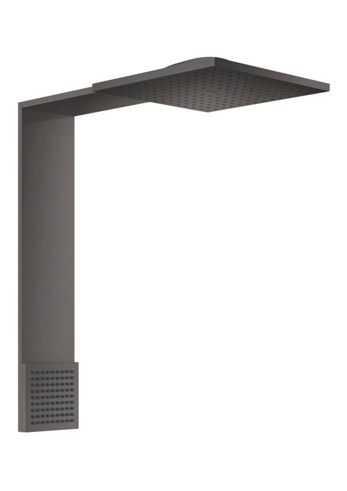 AXOR-HG-AXOR-ShowerComposition-Brausenmodul-250-250-2jet-mit-Schulterbrause-Brushed-Black-Chrome-12594340 gallery number 1